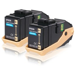 Epson Double Pack Toner Cartridge Cyan 7.5kx2
