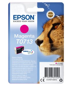 Epson Singlepack Magenta T0713 DURABrite Ultra Ink