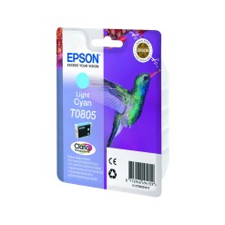 Epson Hummingbird Singlepack Light Cyan T0805 Claria Photographic Ink - image 2