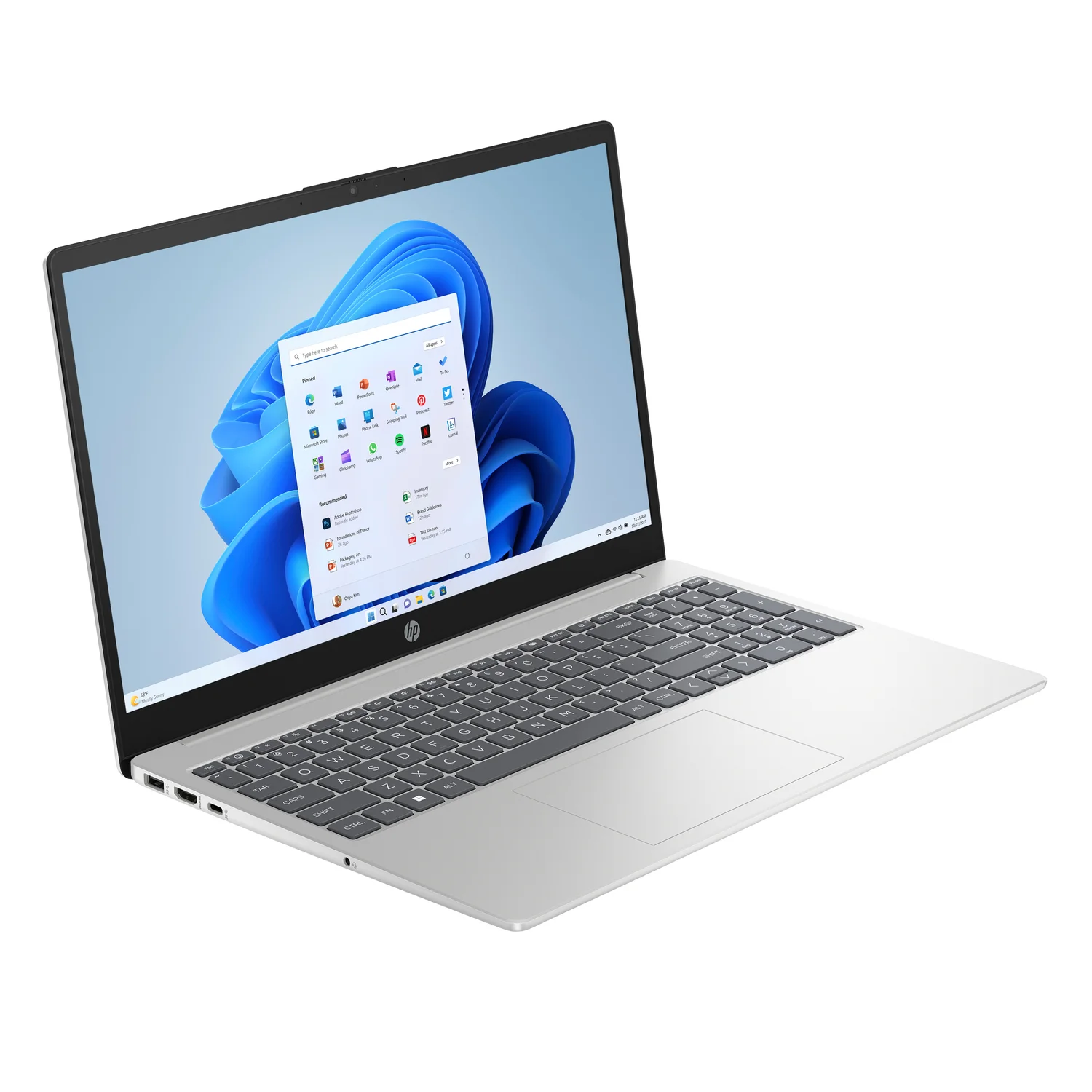 HP 15-fd0001na Intel® Core™ i5 i5-1334U Laptop 39.6 cm (15.6") Full HD 16 GB DDR4-SDRAM 512 GB SSD Wi-Fi 6 (802.11ax) Windows 11 Home Silver