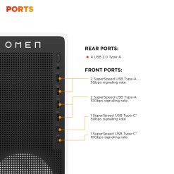 HP OMEN 16L Gaming Desktop PC TG03-0023na PC Intel Core Ultra 5 225F 16 GB DDR5-SDRAM Windows 11 Home Tower AI PC White - image 3