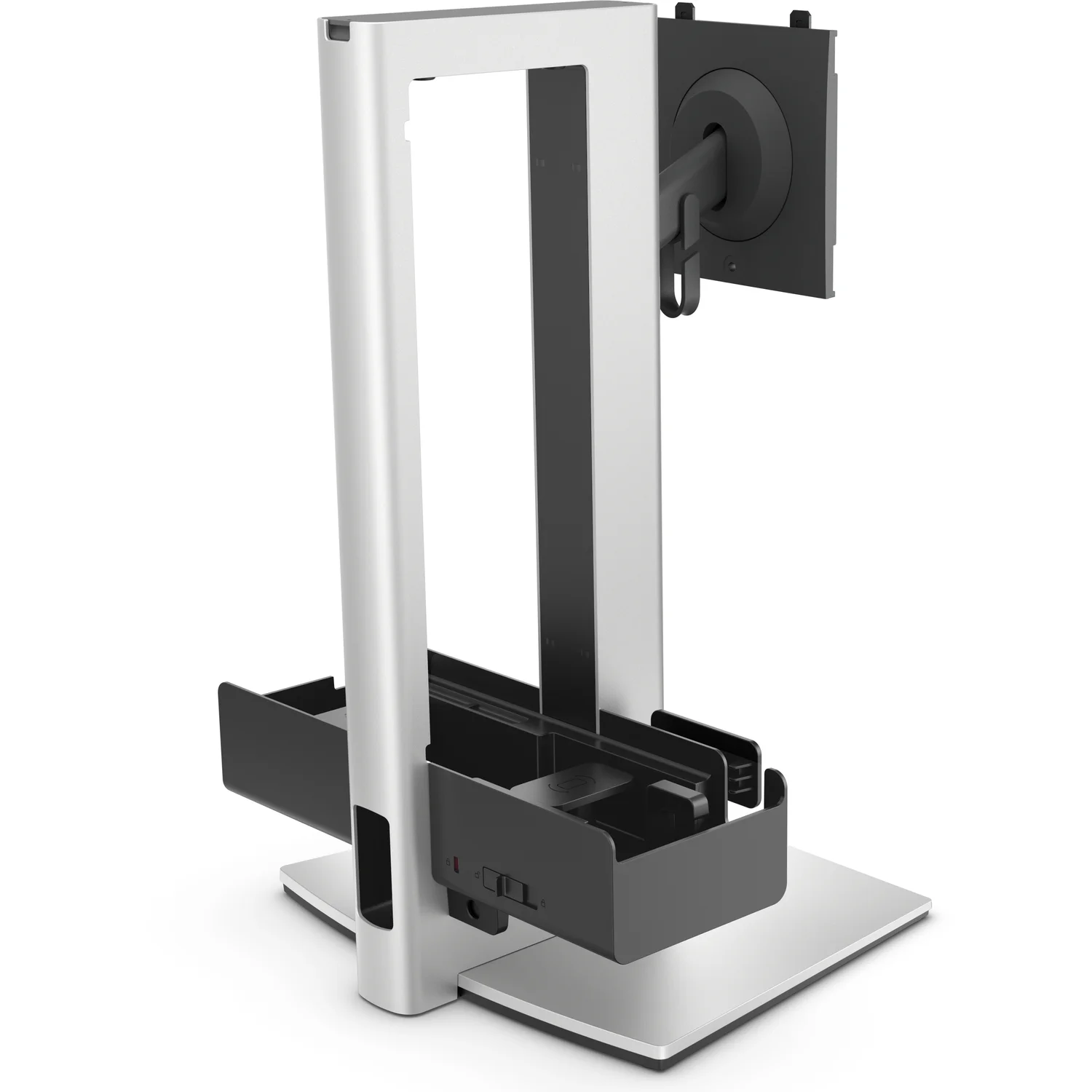 DELL Pro Slim OSS25 68.6 cm (27") Desk Black, Silver