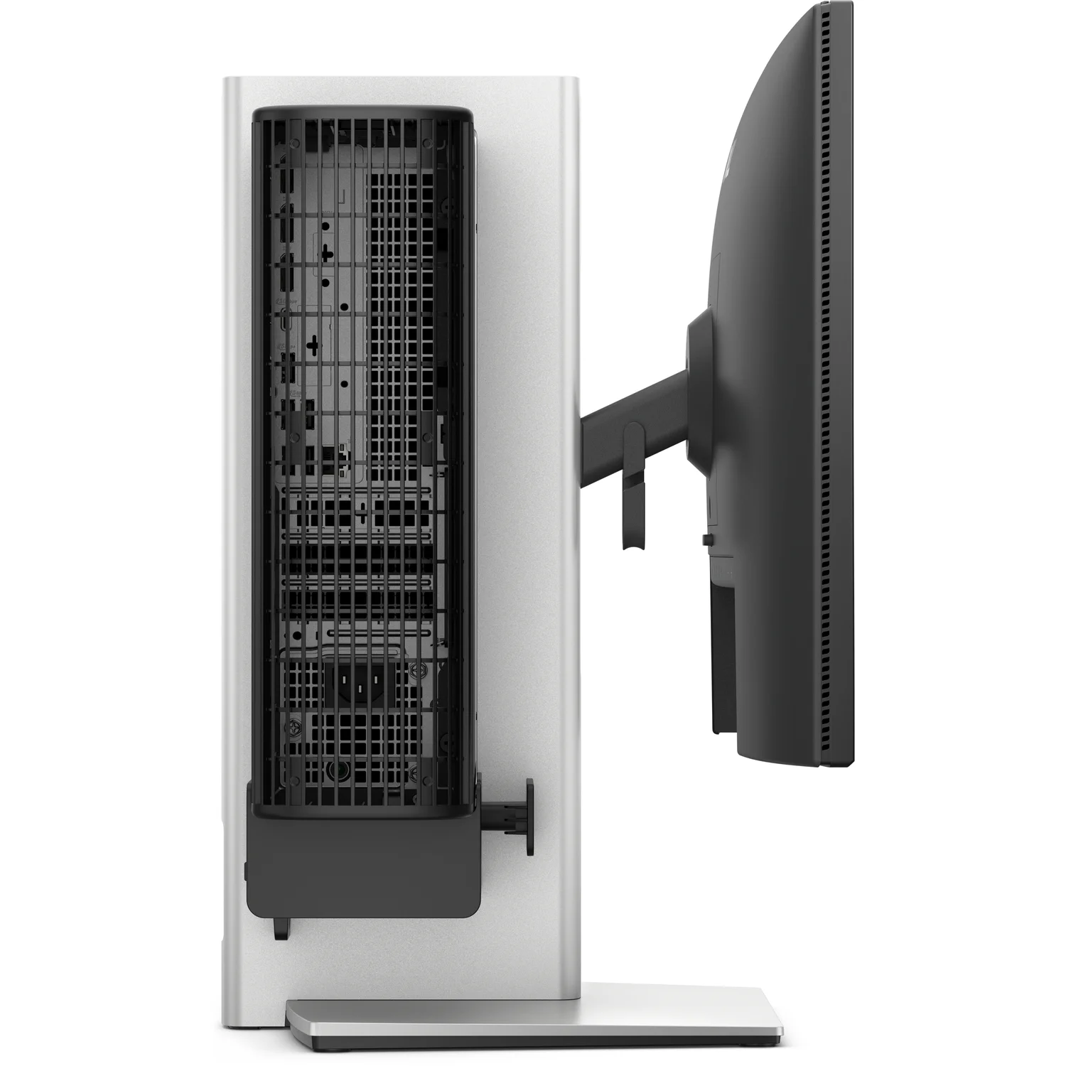 DELL Pro Slim OSS25 68.6 cm (27") Desk Black, Silver
