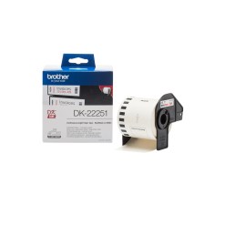 Brother DK-22251 label-making tape Black and red on white