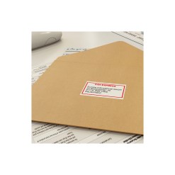 Brother DK-22251 label-making tape Black and red on white - image 2