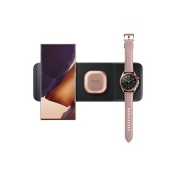 Samsung Wireless Charger Trio Headset, Smartphone, Smartwatch Black USB Wireless charging Fast charging Indoor