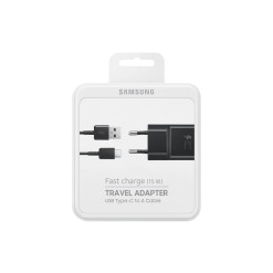 Samsung EP-TA20EBE mobile device charger Universal Black AC Fast charging Indoor