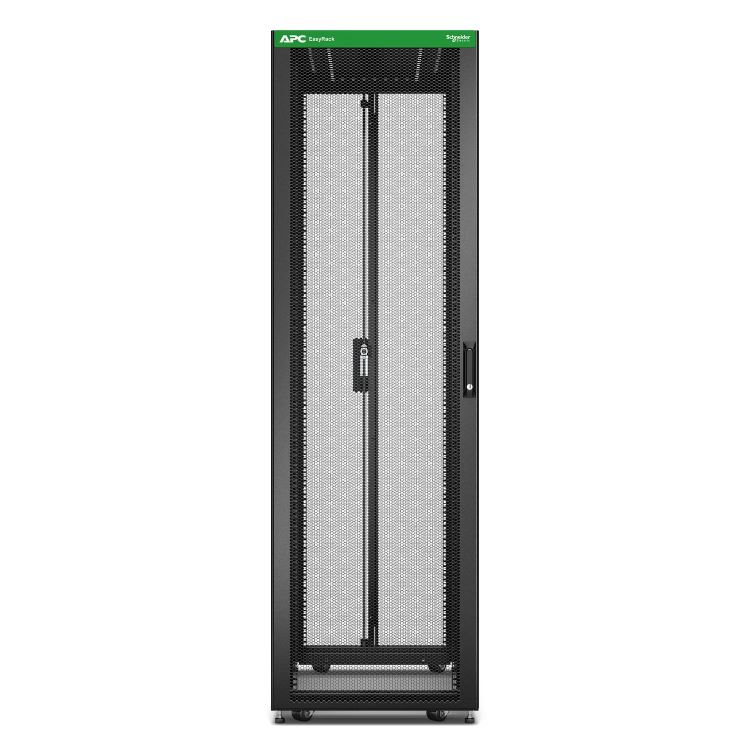 APC Easy Rack, 42U, Black, With Roof, Castors, Feet, 4 Brackets, and Side Panels, No Bottom, 1991H x 600W x 1000D mm - image 2