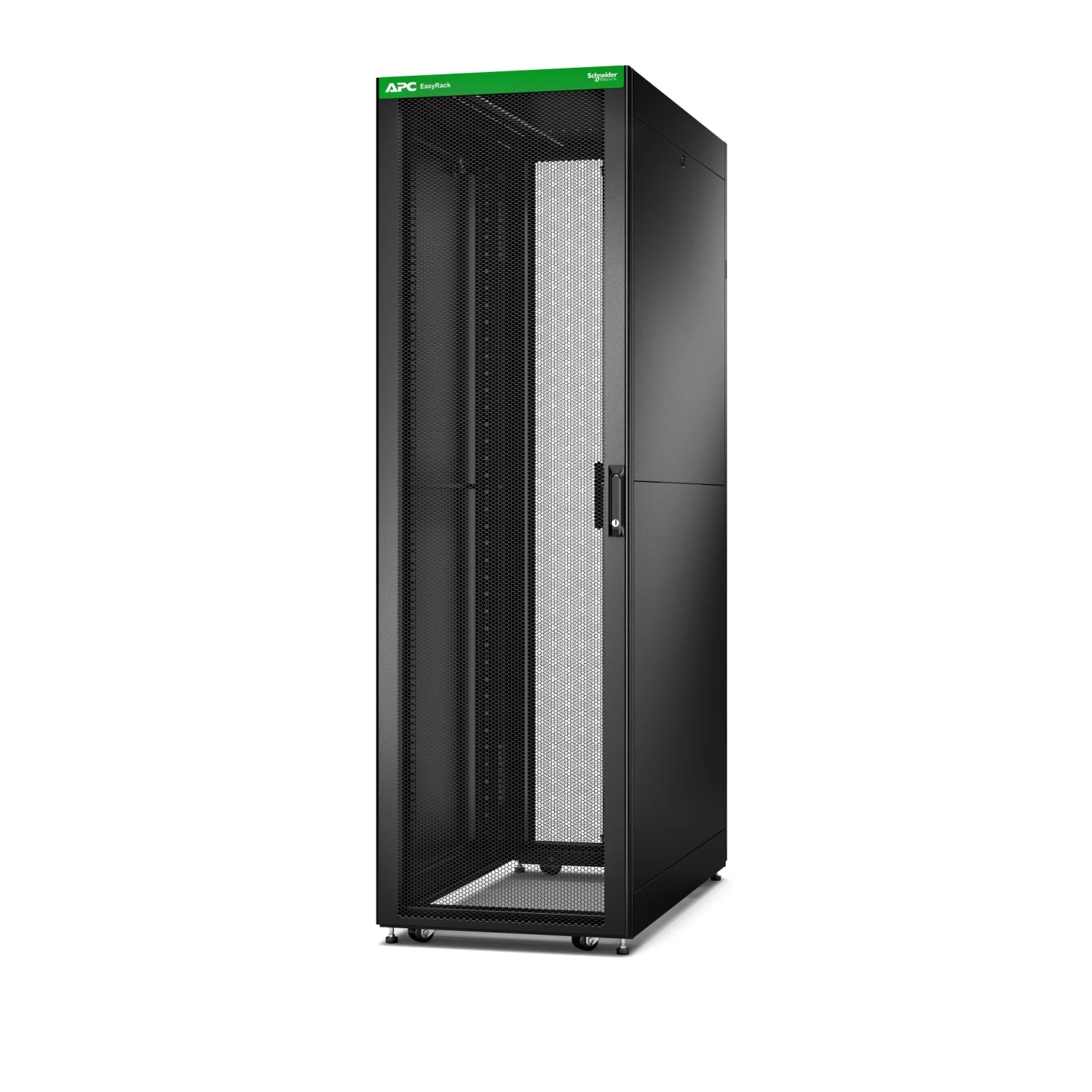 APC Easy Rack, 42U, Black, With Roof, Castors, Feet, 4 Brackets, and Side Panels, No Bottom, 1991H x 600W x 1000D mm - image 5