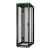 APC Easy Rack, 42U, Black, With Roof, Castors, Feet, 4 Brackets, and Bottom, No Side Panels, 1991H x 600W x 1200D mm