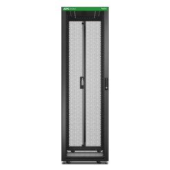 APC Easy Rack, 42U, Black, With Roof, Castors, Feet, 4 Brackets, and Side Panels, No Bottom, 1991H x 600W x 1200D mm