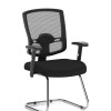 Portland Mesh Back Cantilever Visitor Chair with Arms