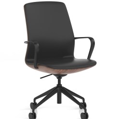 Mara Black PU Executive Office Chair - image 2