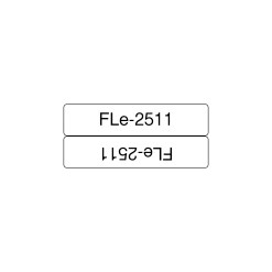 Brother FLE2511 label-making tape Black on white