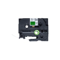 Brother FLE-7511 label-making tape Black on green - image 2