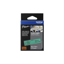 Brother FLE-7511 label-making tape Black on green - image 4