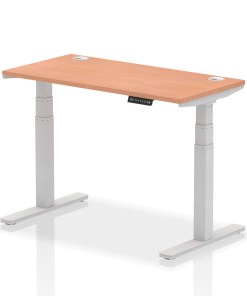 Air Height Adjustable Slimline Desk With Cable Ports