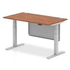 Air Height Adjustable Desk With Cable Ports With Steel Modesty Panel - image 6