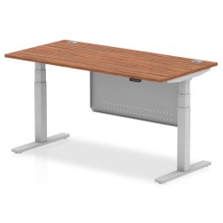 Air Height Adjustable Desk With Cable Ports With Steel Modesty Panel - image 7