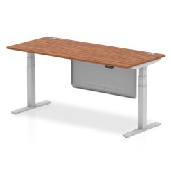 Air Height Adjustable Desk With Cable Ports With Steel Modesty Panel - image 8