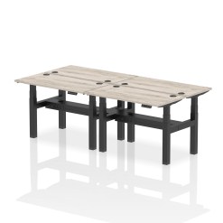 Air Back-to-Back Slimline Height Adjustable Bench Desk - 4 Person - image 4