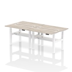 Air Back-to-Back Slimline Height Adjustable Bench Desk - 4 Person - image 6
