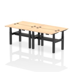 Air Back-to-Back Slimline Height Adjustable Bench Desk - 4 Person - image 7