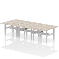 Air Back-to-Back Height Adjustable Bench Desk - 6 Person - image 5