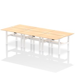 Air Back-to-Back Height Adjustable Bench Desk - 6 Person - image 9