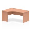 Impulse 1600mm Left Crescent Desk Panel End Leg