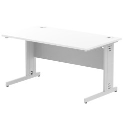 Impulse 1400mm Straight Desk Cable Managed Leg - image 2