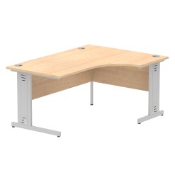 Impulse 1600mm Left Crescent Desk Cable Managed Leg - image 4