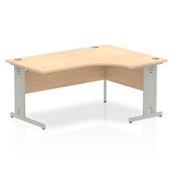 Impulse 1600mm Right Crescent Desk Cable Managed Leg - image 4
