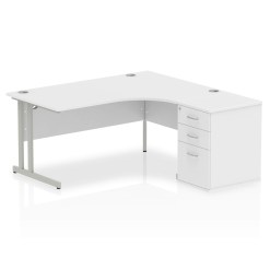 Impulse 1600mm Cantilever Right Crescent Desk Workstation - image 2