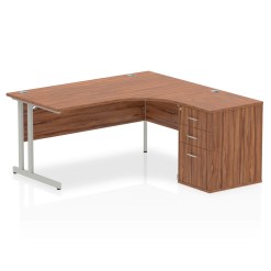 Impulse 1600mm Cantilever Right Crescent Desk Workstation - image 3