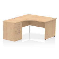 Impulse Panel End Crescent Desk Workstation - image 4