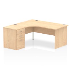 Impulse Panel End Crescent Desk Workstation - image 8
