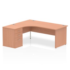 Impulse Panel End Crescent Desk Workstation - image 9