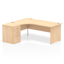 Impulse Panel End Crescent Desk Workstation - image 12