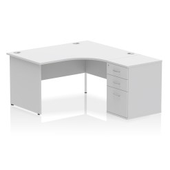 Impulse Panel End Crescent Desk Workstation - image 14