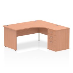 Impulse Panel End Crescent Desk Workstation - image 17