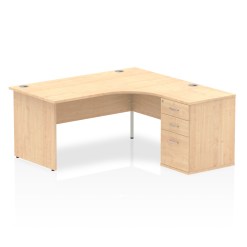 Impulse Panel End Crescent Desk Workstation - image 20