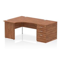 Impulse Panel End Crescent Desk Workstation - image 27