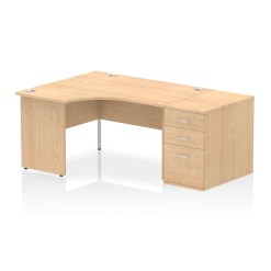 Impulse Panel End Crescent Desk Workstation - image 28