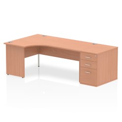 Impulse Panel End Crescent Desk Workstation - image 33