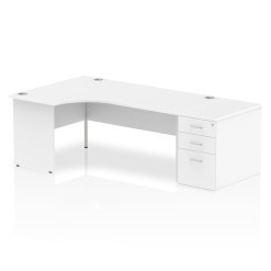 Impulse Panel End Crescent Desk Workstation - image 34