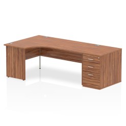 Impulse Panel End Crescent Desk Workstation - image 35