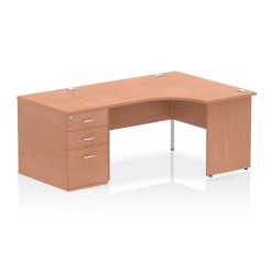 Impulse Panel End Crescent Desk Workstation - image 37