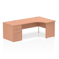 Impulse Panel End Crescent Desk Workstation - image 41
