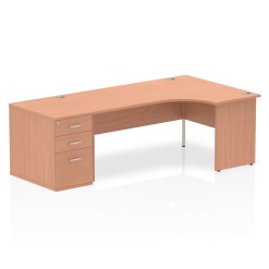 Impulse Panel End Crescent Desk Workstation - image 45
